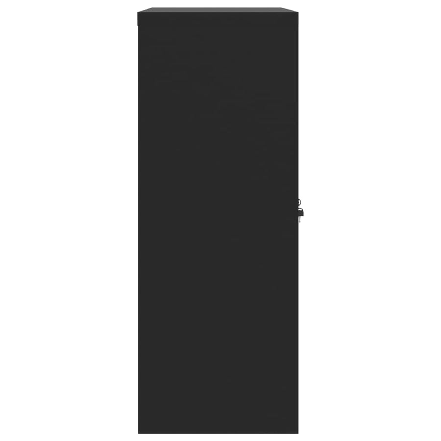 Archiefkast Staal 90 x 40 x 105 cm Zwart