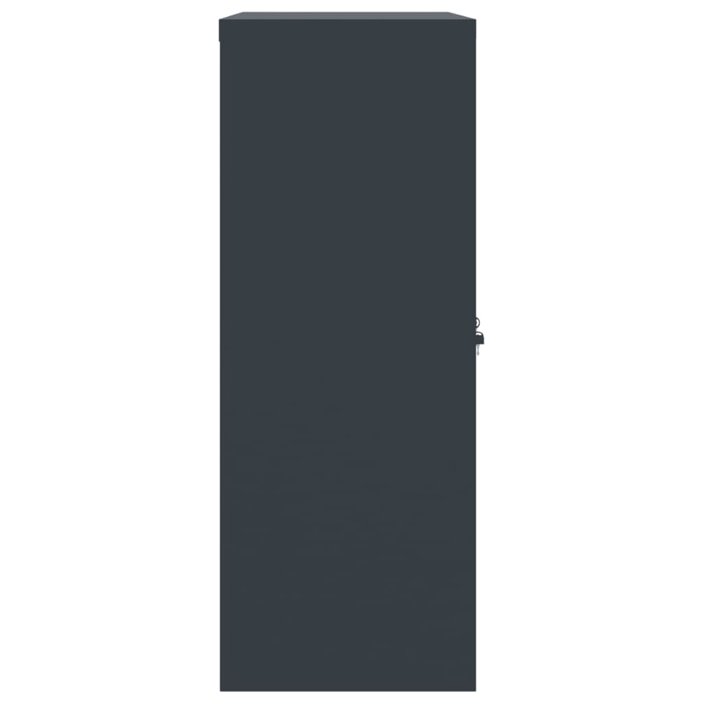 Archiefkast Staal Kleurig 90 x 40 x 105 cm Antraciet