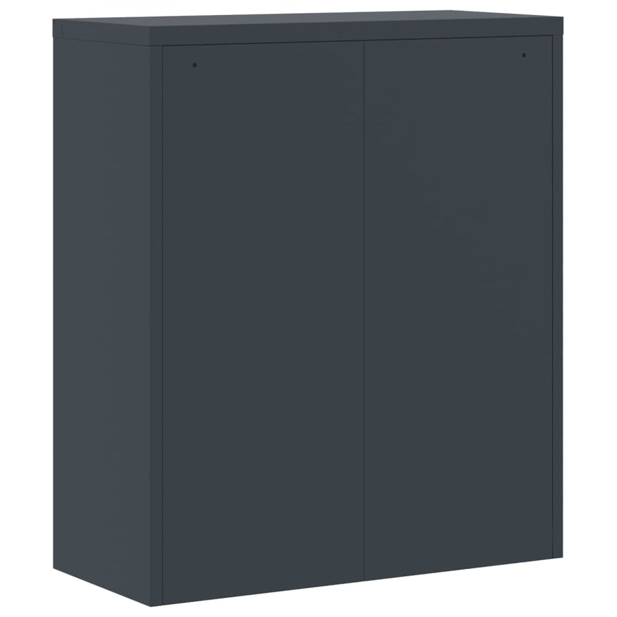 Archiefkast Staal Kleurig 90 x 40 x 105 cm Antraciet