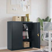 Filing cabinet 90x40x105 cm steel anthracite