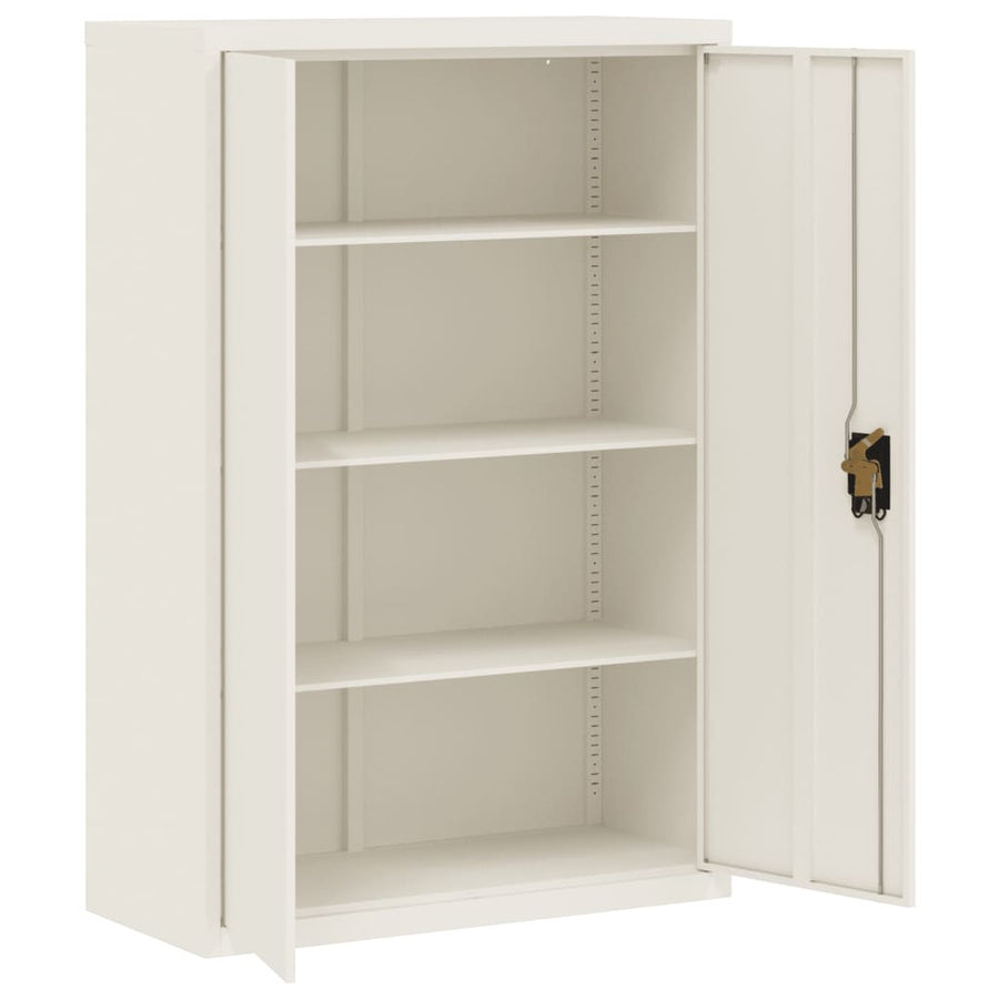 Archiefkast Staal 90 x 40 x 140 cm Wit