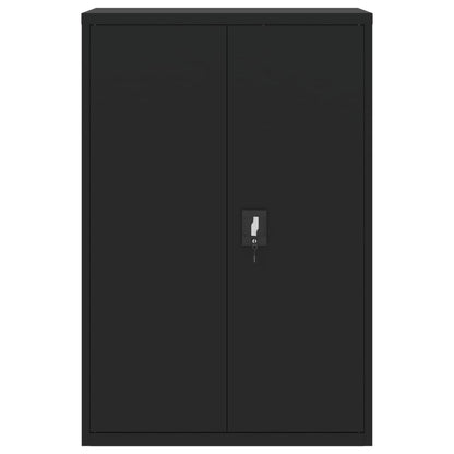 Archiefkast Staal 90 x 40 x 140 cm Zwart