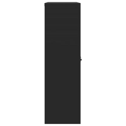 Archiefkast Staal 90 x 40 x 140 cm Zwart