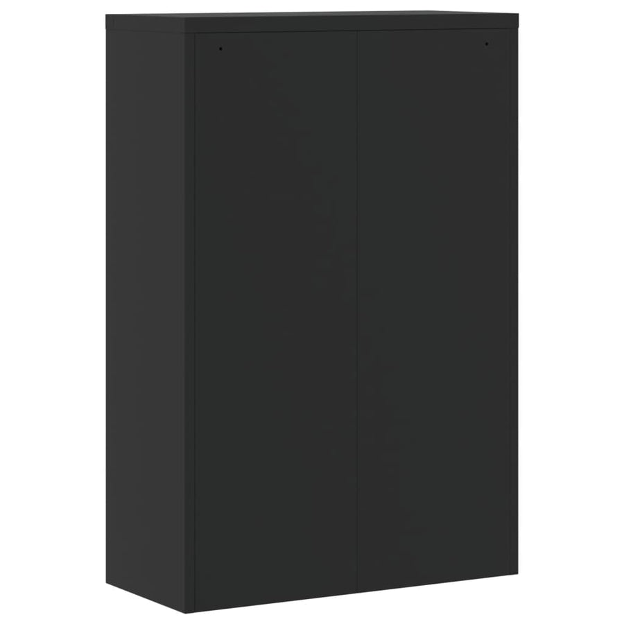 Archiefkast Staal 90 x 40 x 140 cm Zwart