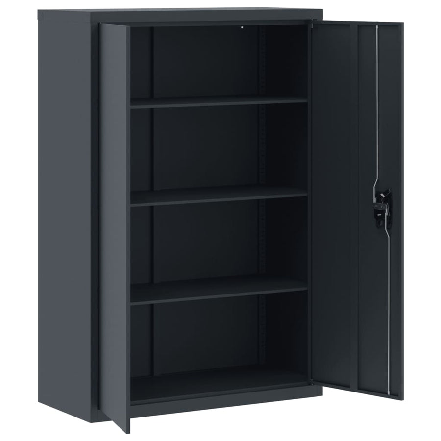 Archiefkast Staal Kleurig 90 x 40 x 140 cm Antraciet