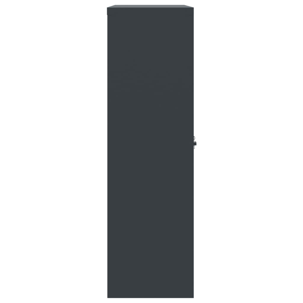 Archiefkast Staal Kleurig 90 x 40 x 140 cm Antraciet