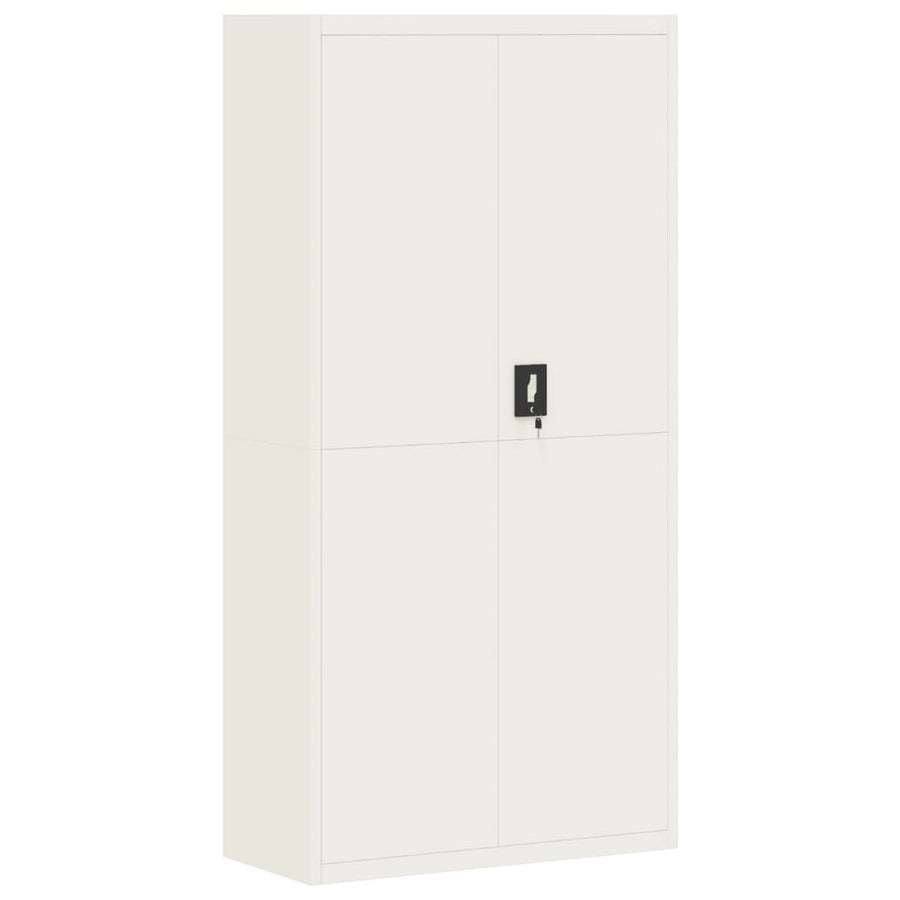 Archiefkast 90x40x180 cm staal wit