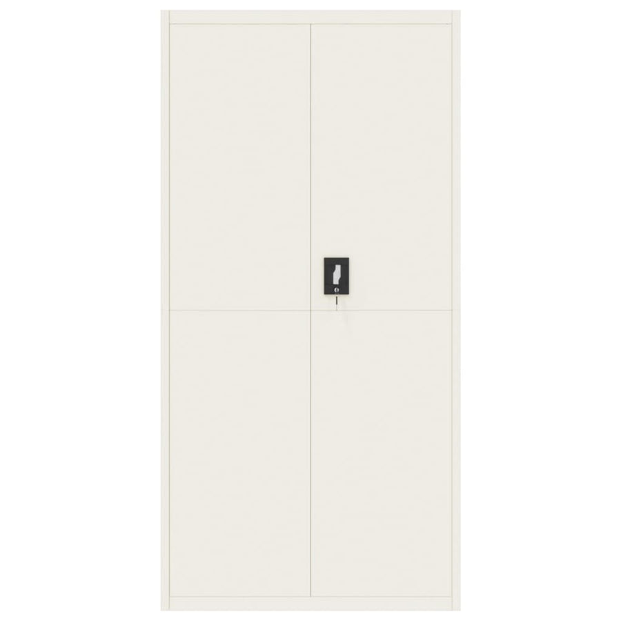 Archiefkast 90x40x180 cm staal wit
