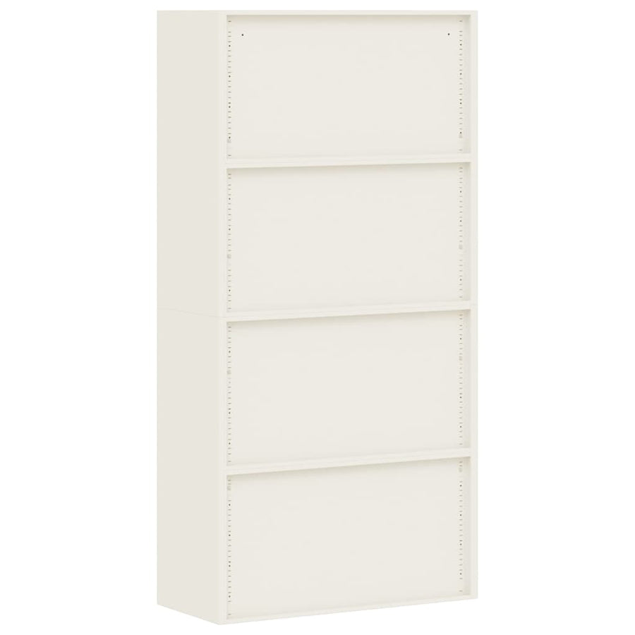 Archiefkast 90x40x180 cm staal wit
