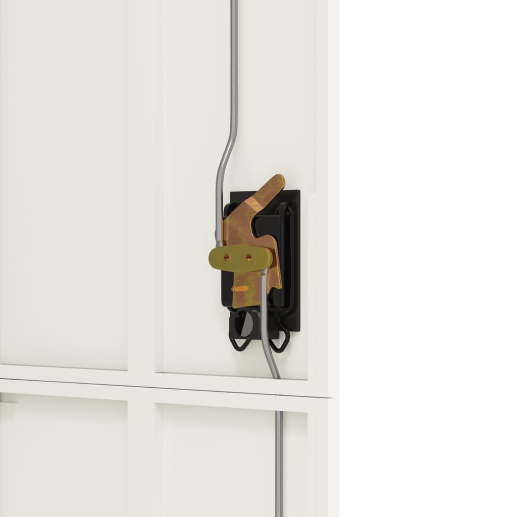 Archiefkast 90x40x180 cm staal wit