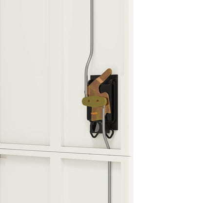 Archiefkast 90x40x180 cm staal wit