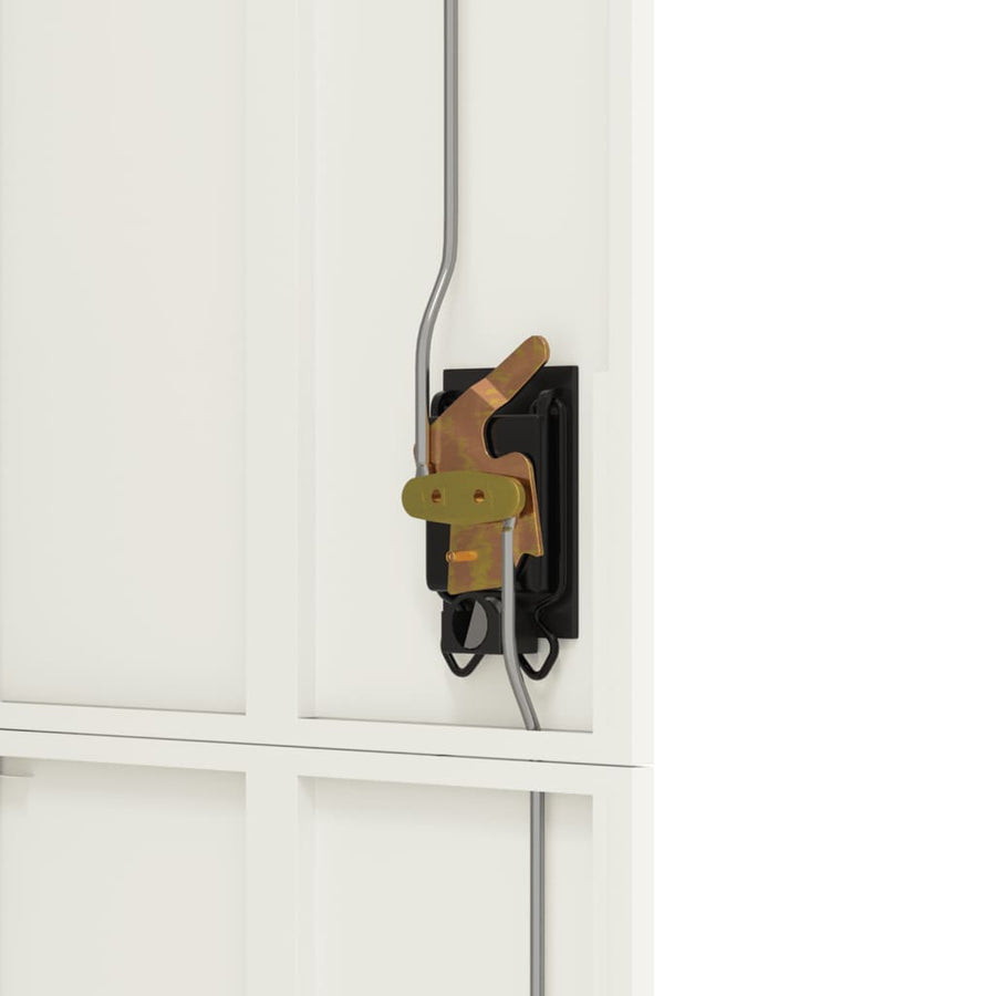 Archiefkast 90x40x180 cm staal wit