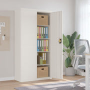 Archiefkast 90x40x180 cm staal wit afsluitbaar