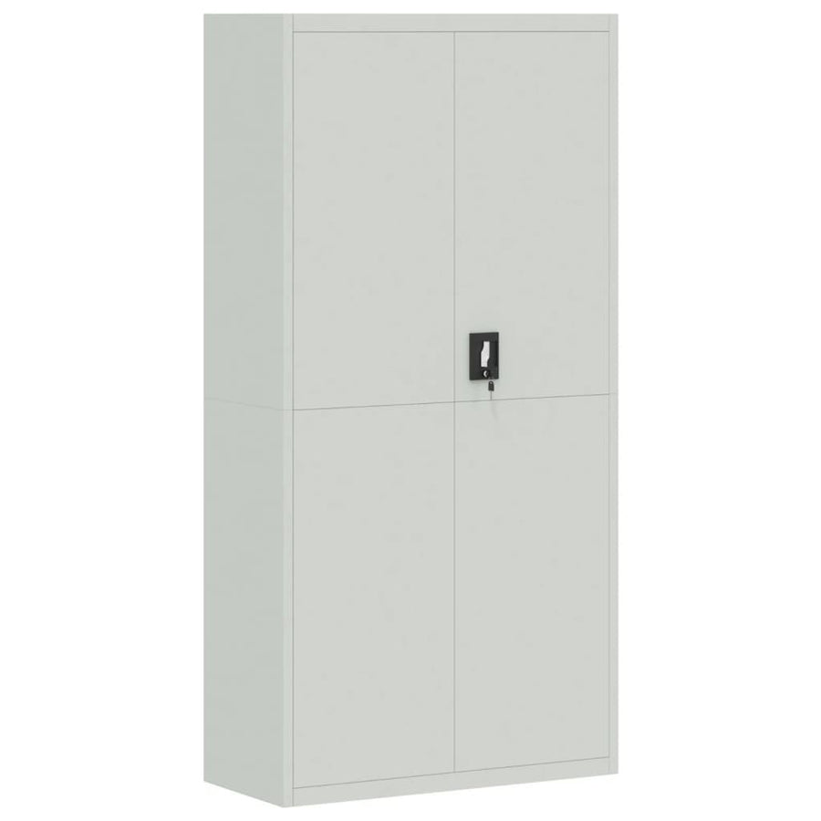 Archiefkast Staal 90 x 40 x 180 cm Lichtgrijs