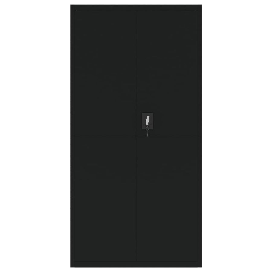 Archiefkast Staal 90 x 40 x 180 cm Zwart