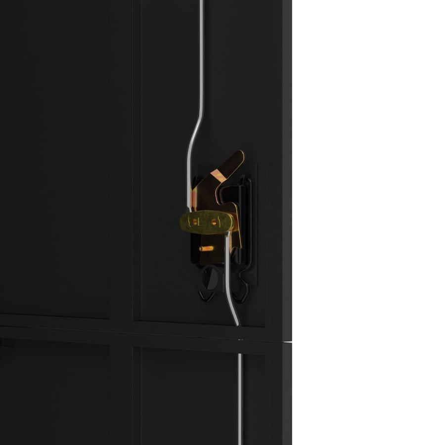 Archiefkast Staal 90 x 40 x 180 cm Zwart