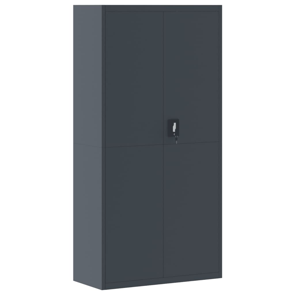 Archiefkast Staal Kleurig 90 x 40 x 180 cm Antraciet