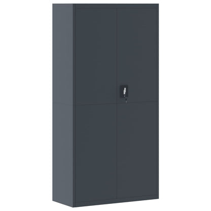 Archiefkast Staal Kleurig 90 x 40 x 180 cm Antraciet