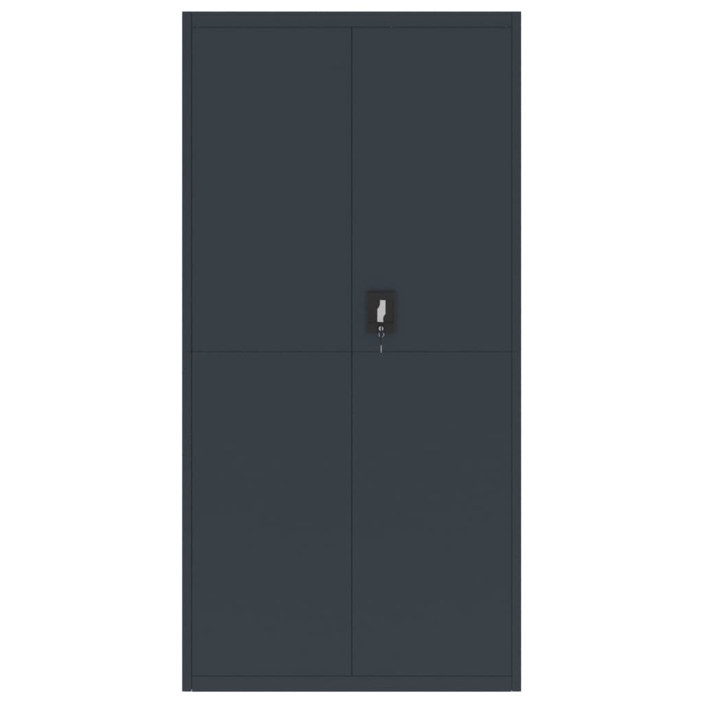 Archiefkast Staal Kleurig 90 x 40 x 180 cm Antraciet