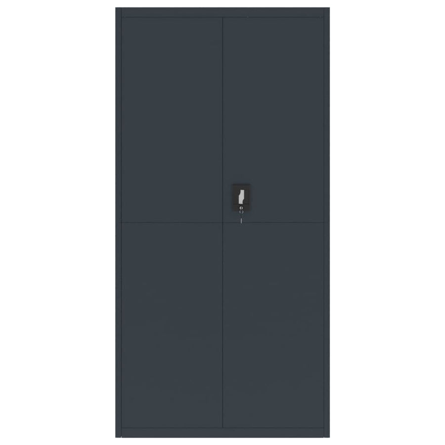 Archiefkast Staal Kleurig 90 x 40 x 180 cm Antraciet