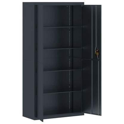 Archiefkast Staal Kleurig 90 x 40 x 180 cm Antraciet