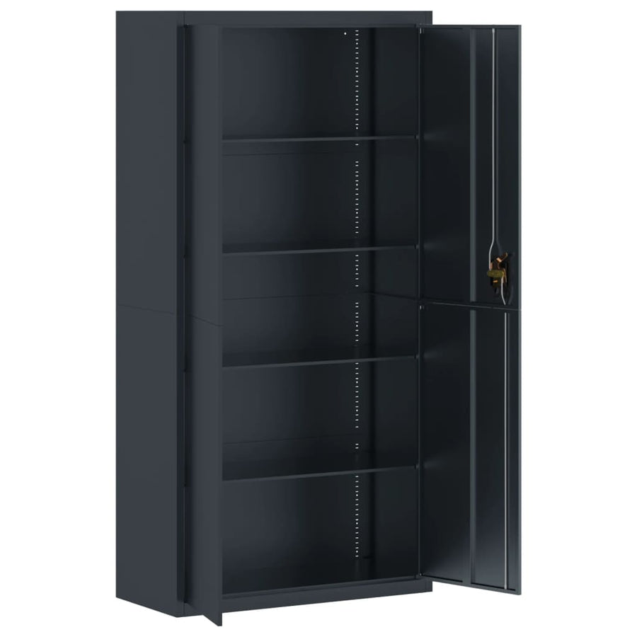 Archiefkast Staal Kleurig 90 x 40 x 180 cm Antraciet