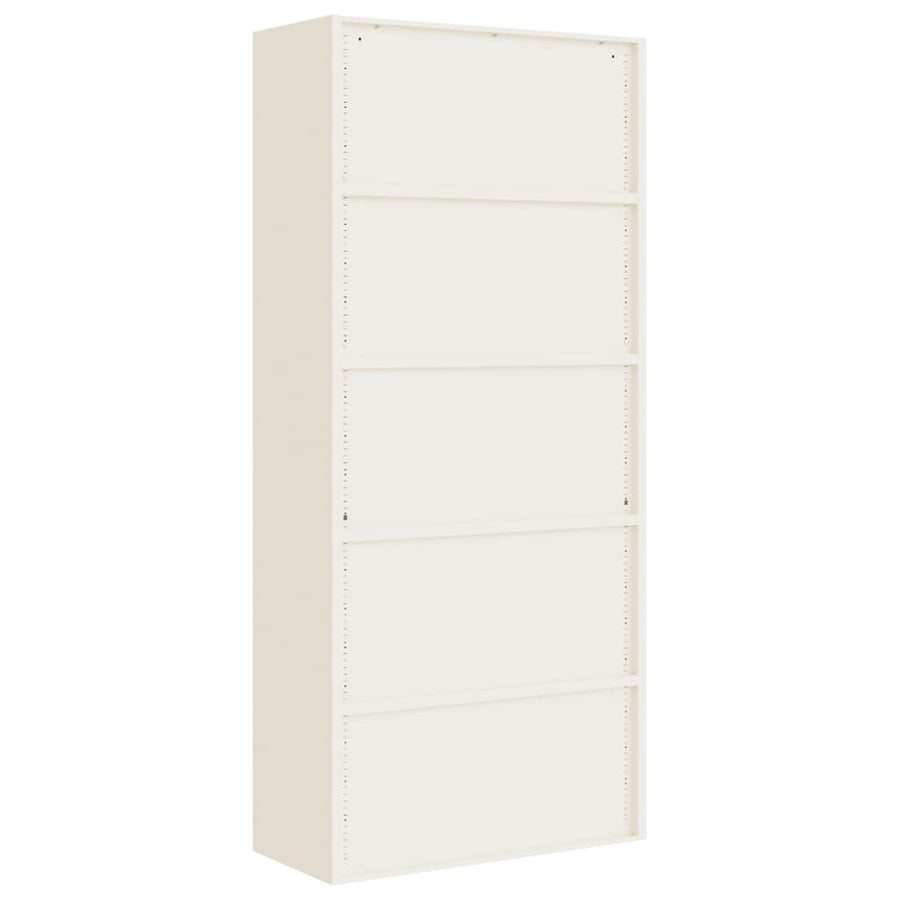 Archiefkast Staal 90 x 40 x 200 cm Wit