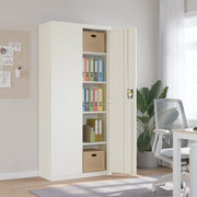 Filing cabinet 90x40x200 cm steel white