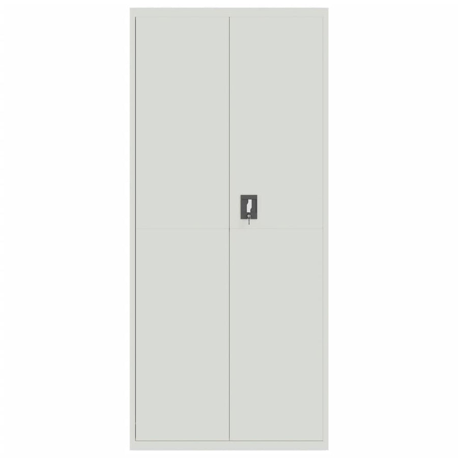 Archiefkast Staal 90 x 40 x 200 cm Lichtgrijs