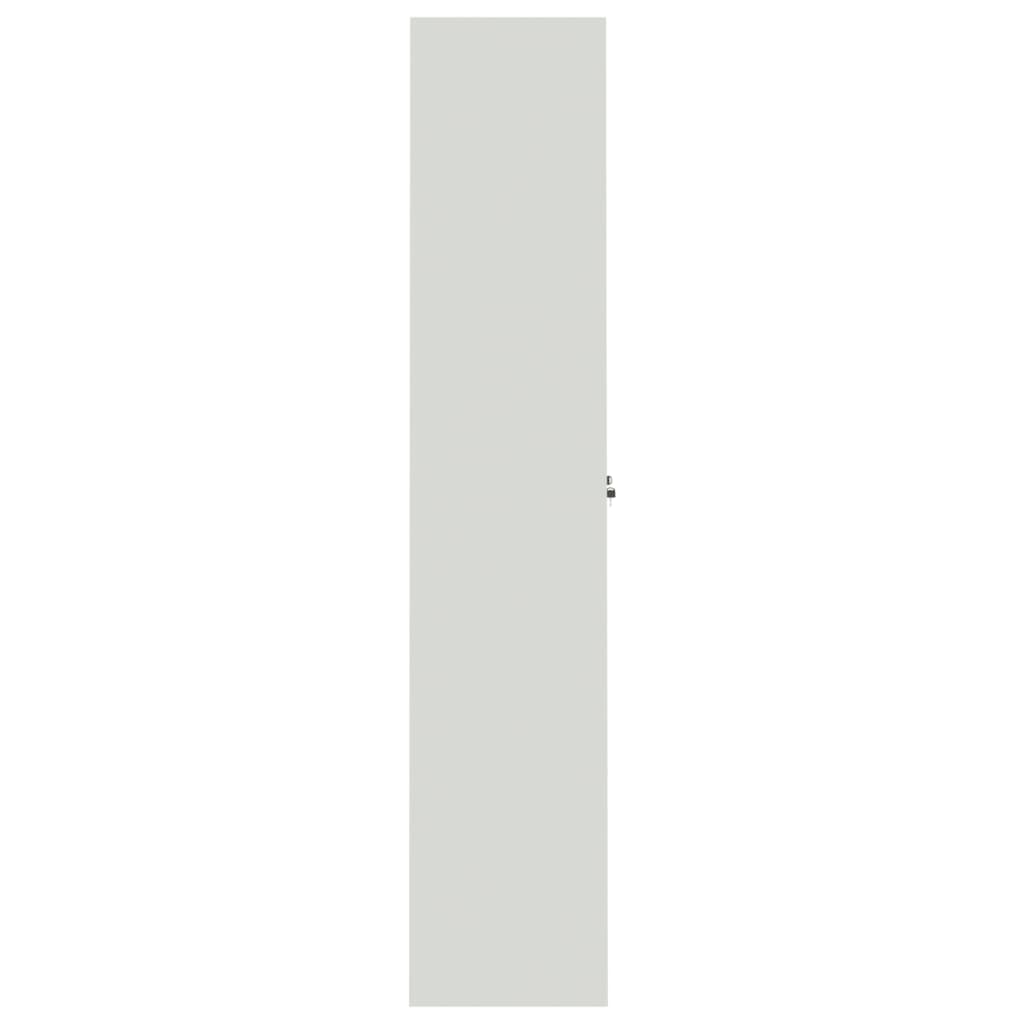 Archiefkast Staal 90 x 40 x 200 cm Lichtgrijs