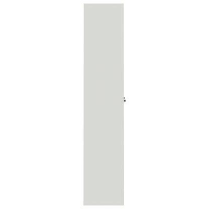 Archiefkast Staal 90 x 40 x 200 cm Lichtgrijs