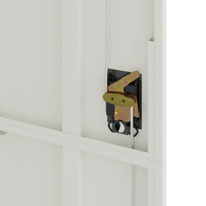 Archiefkast Staal 90 x 40 x 200 cm Lichtgrijs