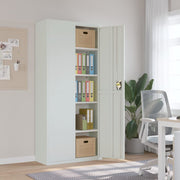 Filing cabinet 90x40x200 cm steel light grey