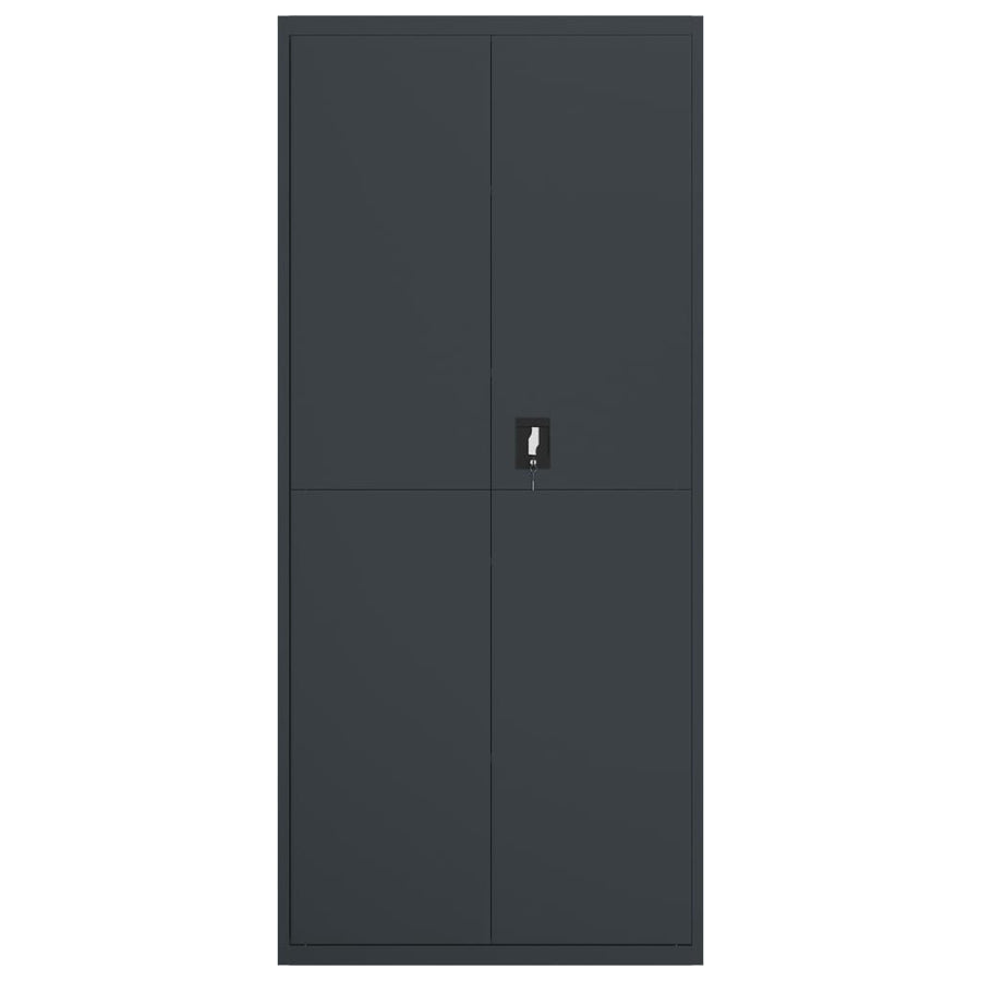 Archiefkast Staal Kleurig 90 x 40 x 200 cm Antraciet