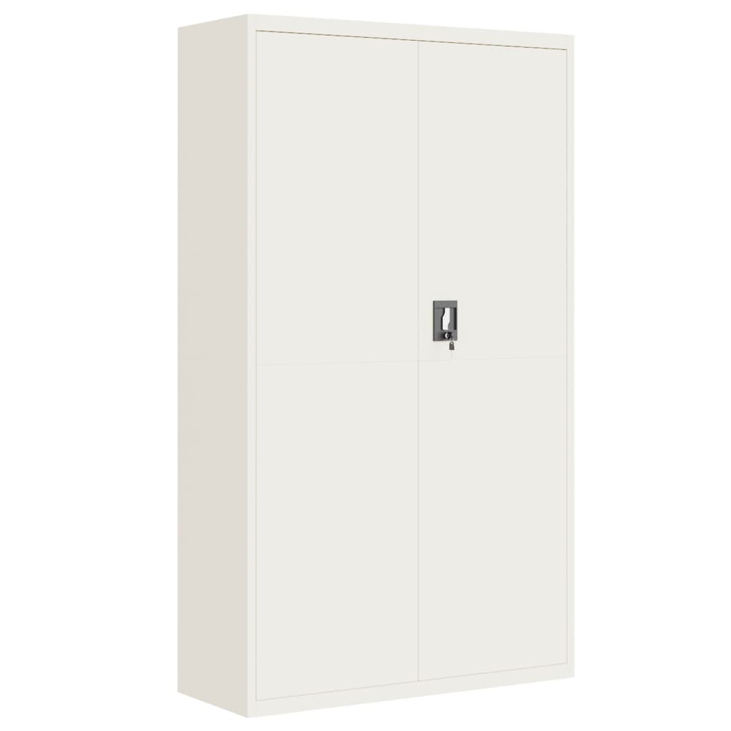 Archiefkast 105X40X180 Cm Staal Wit