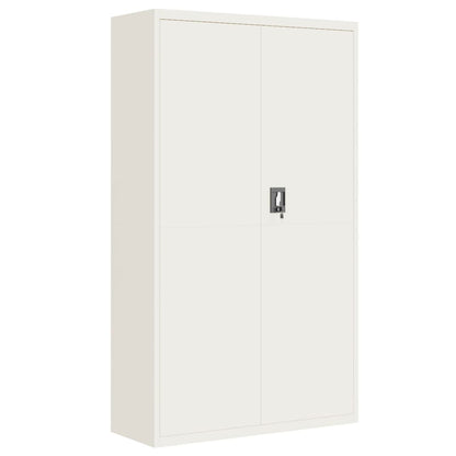 Archiefkast 105X40X180 Cm Staal Wit