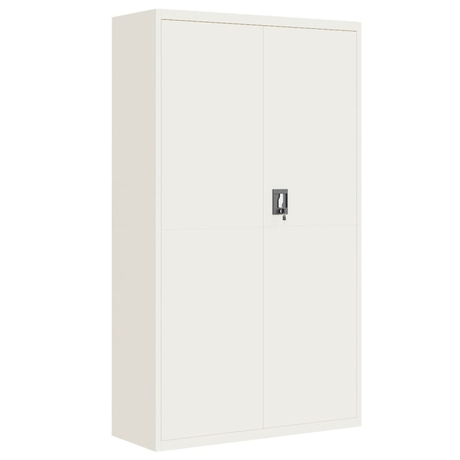 Archiefkast 105X40X180 Cm Staal Wit