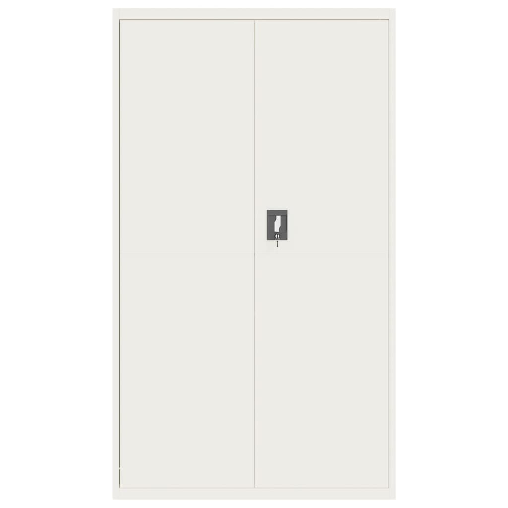 Archiefkast 105X40X180 Cm Staal Wit