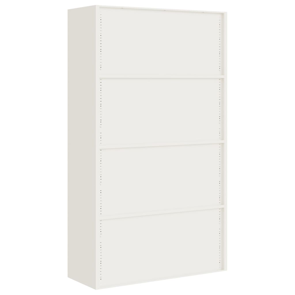 Archiefkast 105X40X180 Cm Staal Wit