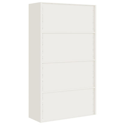 Archiefkast 105X40X180 Cm Staal Wit