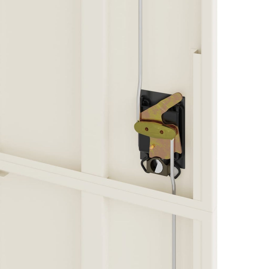 Archiefkast 105X40X180 Cm Staal Wit