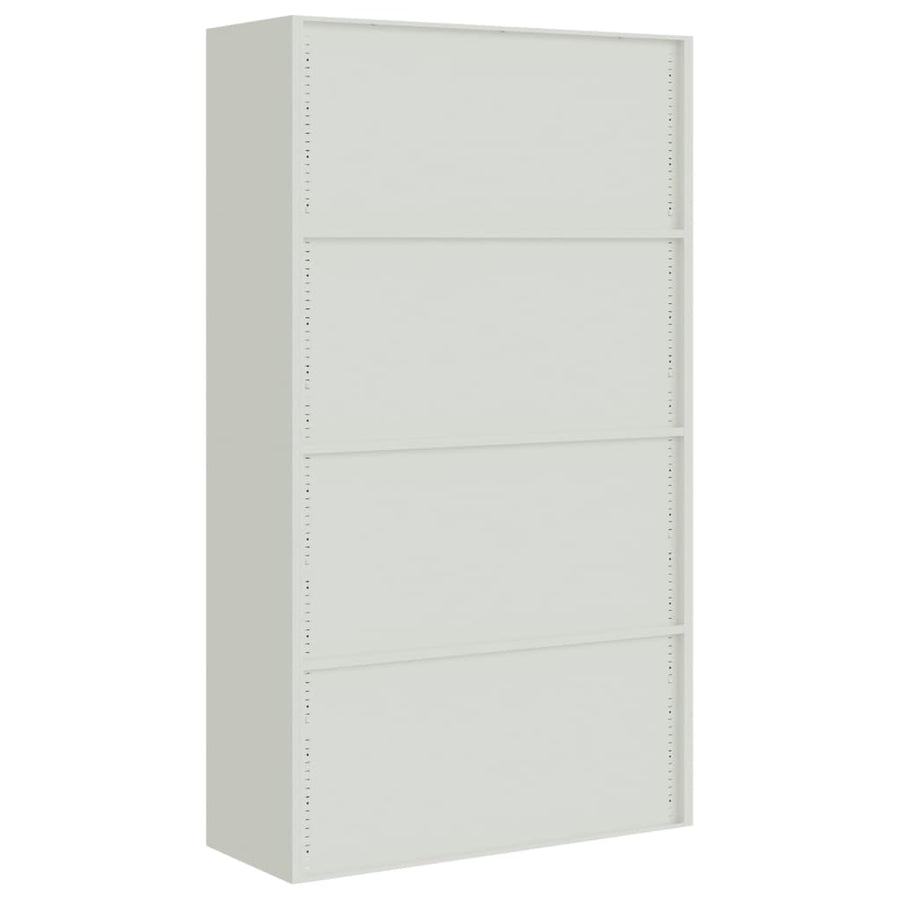 Archiefkast 105X40X180 Cm Staal Lichtgrijs