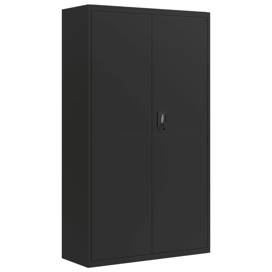 Archiefkast 105X40X180 Cm Staal Zwart