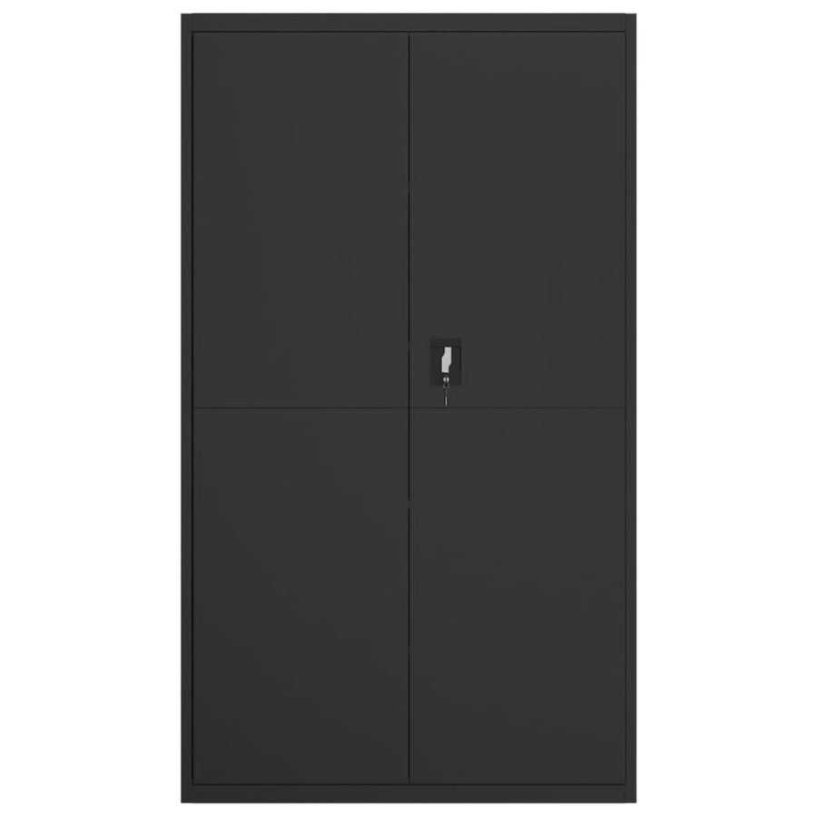 Archiefkast 105X40X180 Cm Staal Zwart