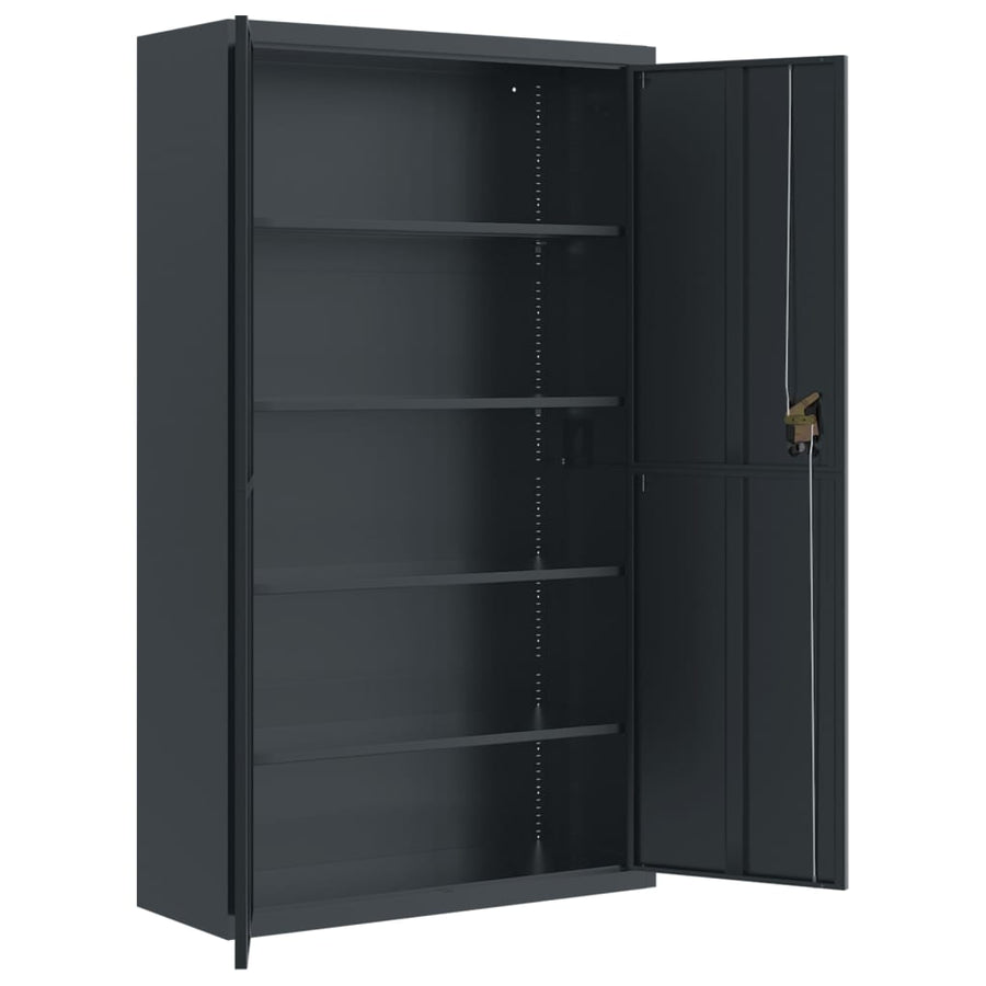 Archiefkast 105X40X180 Cm Staal Kleurig Antraciet