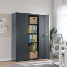 Archiefkast 105X40X180 Cm Staal Kleurig Antraciet