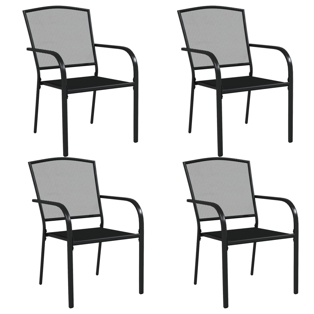 5-Delige Tuinset Staal Antracietkleurig 4