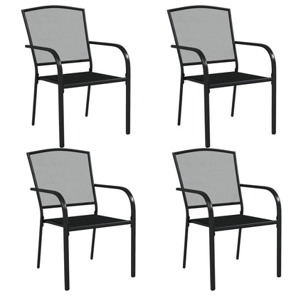 5-Delige Tuinset Staal Antracietkleurig 4