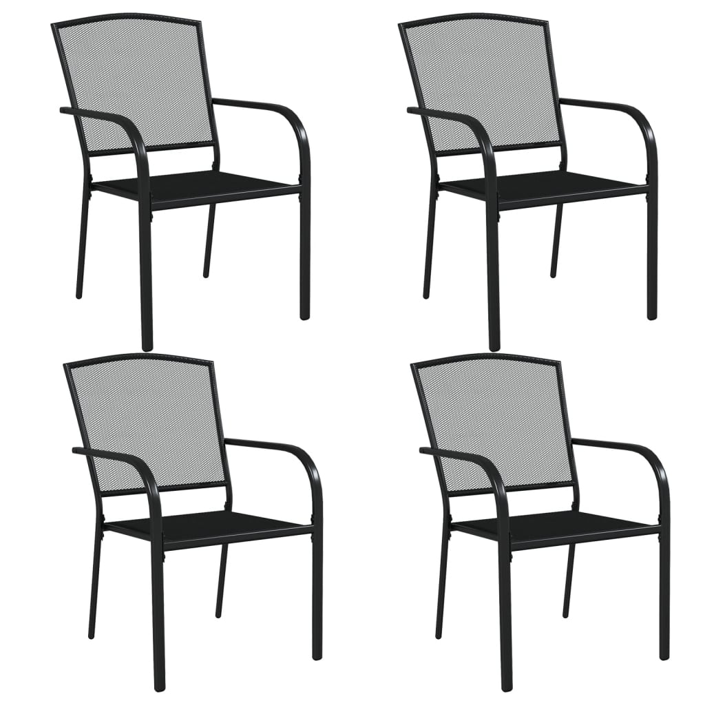 5-Delige Tuinset Staal Antracietkleurig 4