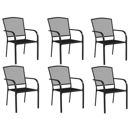 7-Delige Tuinset Staal Antracietkleurig 6
